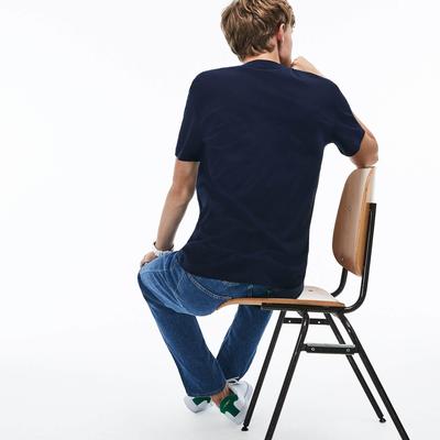 Lacoste Mens Logo T-Shirt - Navy Blue - main image