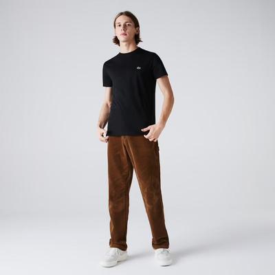 Lacoste Mens Crew Neck T-Shirt - Black