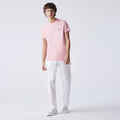 Lacoste Mens Crew Neck T-Shirt - Pink - main image