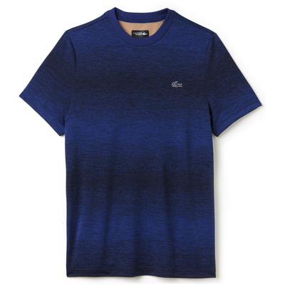 Lacoste Sport Mens Crew Neck Jersey T-Shirt - Black/Ocean - main image