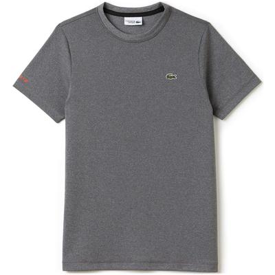 Lacoste Mens Micro-Striped Jersey T-Shirt - Silver Chine - main image