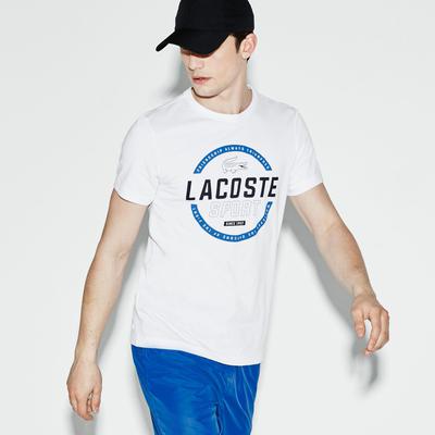 Lacoste Sport Mens Jersey Tennis Tee - White/Ink - main image