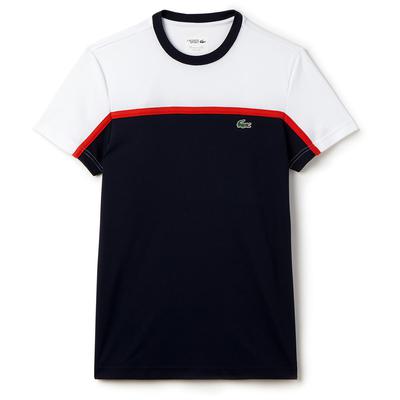 Lacoste Sport Mens Tennis Tee - White/Navy - main image