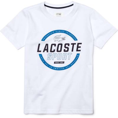 Lacoste Boys Technical Jersey Tee - White - main image