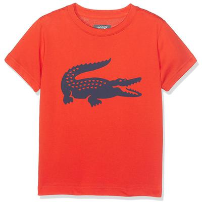 Lacoste Sport Boys Tennis Tee - Etna Red - main image