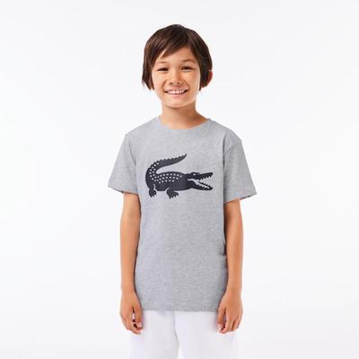 Lacoste Boys Croc T-Shirt - Grey Chine - main image