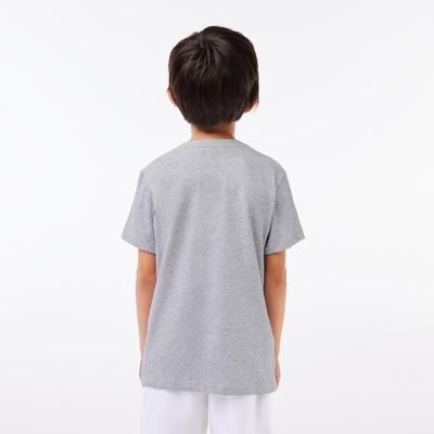 Lacoste Boys Croc T-Shirt - Grey Chine - main image