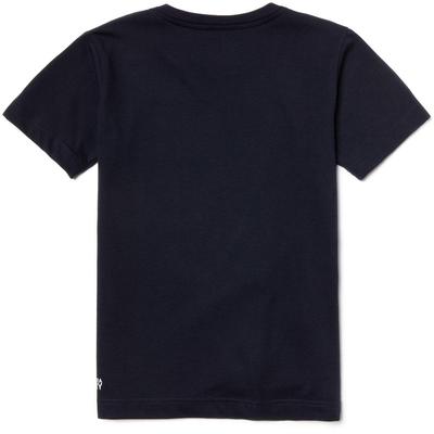 Lacoste Sport Boys Short Sleeve Crew Tee - Navy - main image