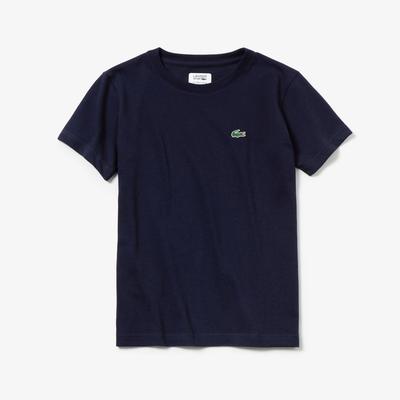 Lacoste Boys Colourblock Tennis Tee - Navy Blue - main image