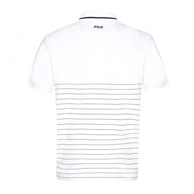 Fila Mens Heritage Striped Polo - White - main image
