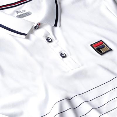 Fila Mens Heritage Striped Polo - White - main image