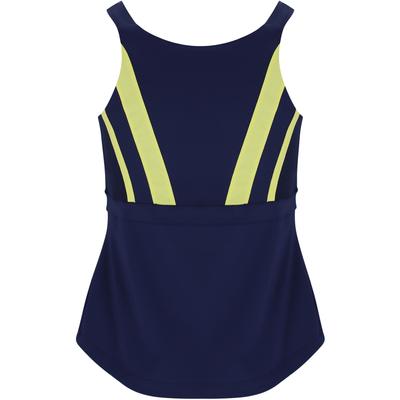 Fila Womens Alley Halter Tank Top - Fila Navy/Limoncellol - main image