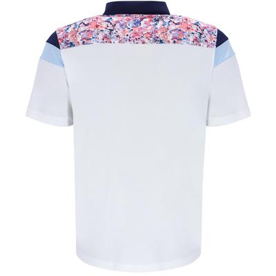 Fila Mens Solar Power Short Sleeve Colour Blocked Polo - White/Fila Navy - main image