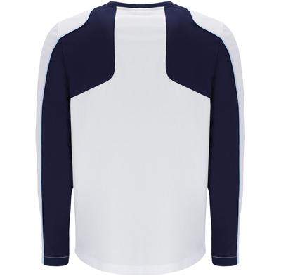 Fila Mens Long Sleeve Crew Sweatshirt - White/Fila Navy - main image