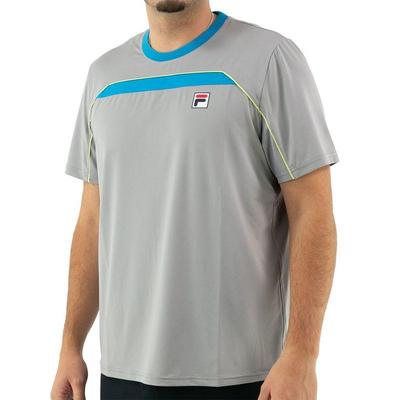 Fila Mens Fall Backspin Short Sleeved T-Shirt - Silver Sconce - main image