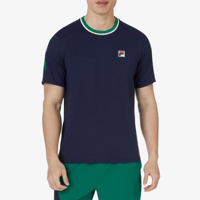 Fila Mens Pro Heritage Short Sleeved T-Shirt - Fila Navy/Marine Green - main image