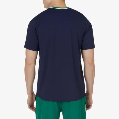Fila Mens Pro Heritage Short Sleeved T-Shirt - Fila Navy/Marine Green - main image
