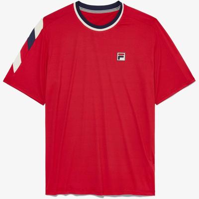 Fila Mens Pro Heritage Short Sleeved T-Shirt - Fila Red - main image