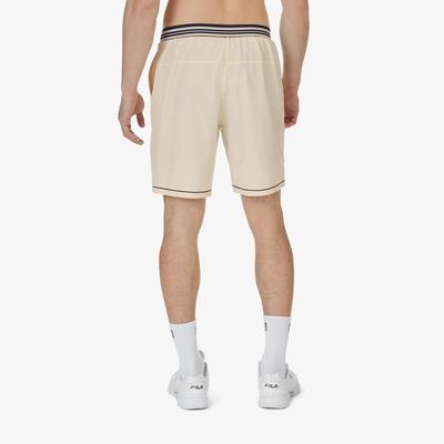 Fila Mens Pro Heritage Woven Tennis Shorts - Ecru - main image