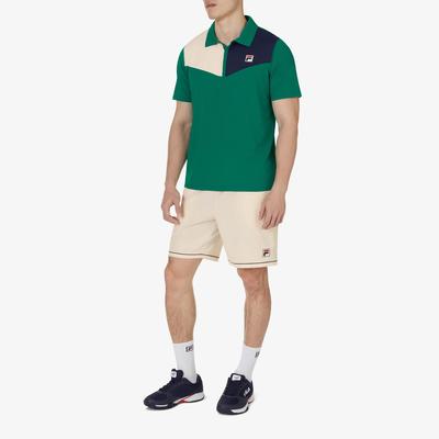 Fila Mens Pro Heritage Woven Tennis Shorts - Ecru - main image