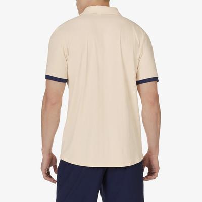 Fila Mens Pro Heritage Pin Stripe Tennis Polo - Ecru/Navy - main image