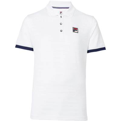 Fila Mens Heritage Striped Polo - White - main image