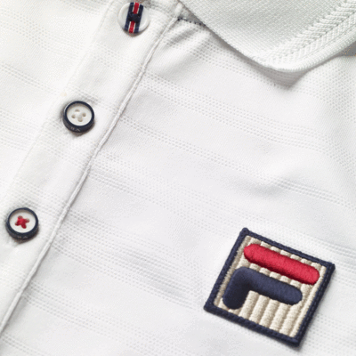 Fila Mens Heritage Striped Polo - White - main image