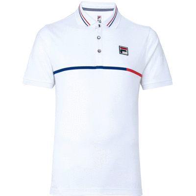 Fila Mens Heritage Tennis Polo - White - main image