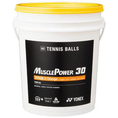 Yonex Muscle Power 30 Orange Junior Tennis Ball Bucket (5 Dozen)