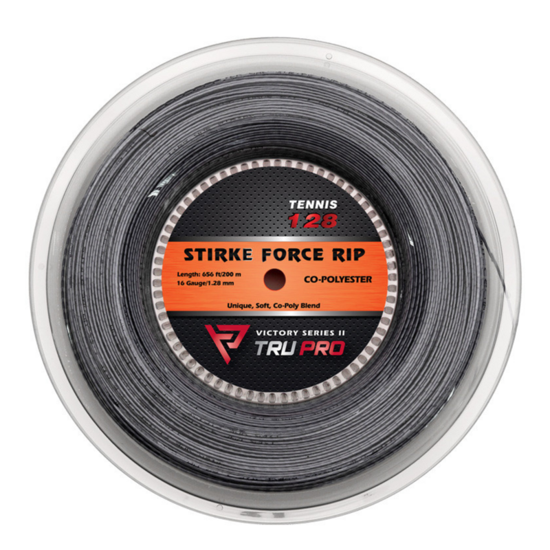 Tru Pro Strike Force Rip 16 1.28 200m Tennis String Reel - Grey - main image
