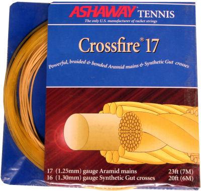 Ashaway Crossfire 17 Hybrid Tennis String Set - Gold - main image