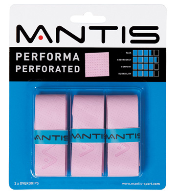 Mantis Performa Perforated Overgrips (Pack of 3) - Pink