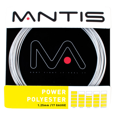 Mantis Power Polyester Tennis String Set - Silver