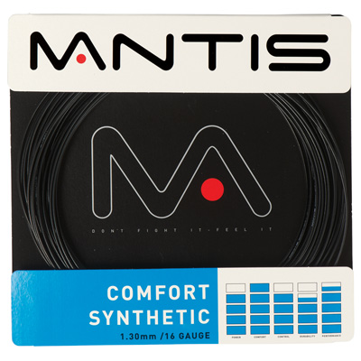 Mantis Comfort Synthetic Tennis String - Sets (Black) - main image