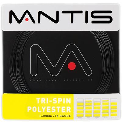 Mantis Tri-Spin Polyester Tennis String Set - Black - main image