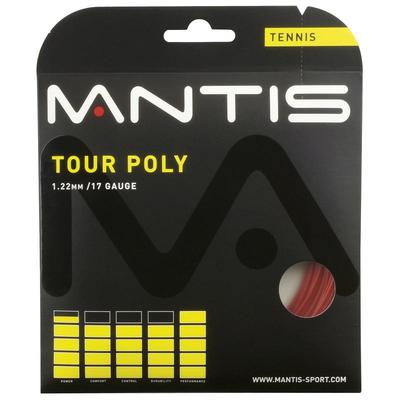 Mantis Tour Polyester Tennis String Set - Red