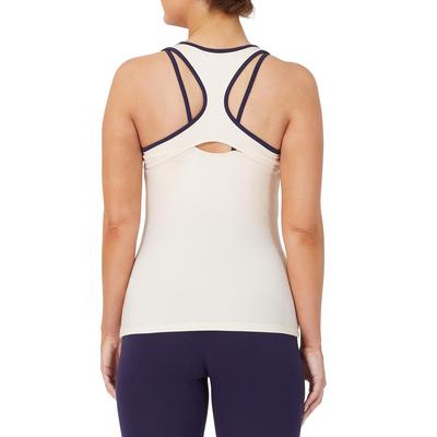 Fila Womens Racer Back Tank - Ecru/Navy - main image