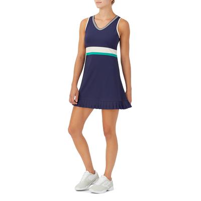 Fila Womens Ace Jersey Dress - Navy/Ecru - main image