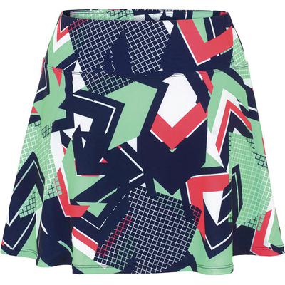 Fila Womens Heritage Printed Skort - Navy/Diva Pink/Green - main image