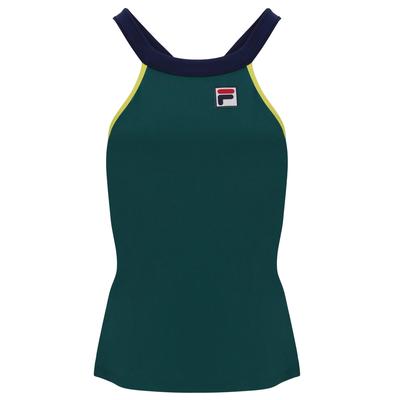Fila Womens Heritage Halter Tank Top - Deep Teal - main image