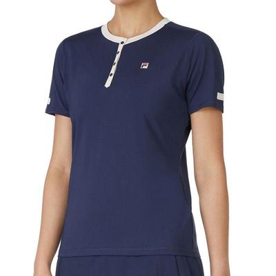 Fila Womens Heritage Short Sleeve T-Shirt - Fila Navy - Tennisnuts.com