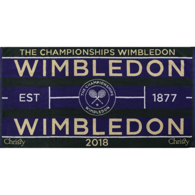 Christy Wimbledon Championships Mens Towel 2018 - Purple/Green - main image