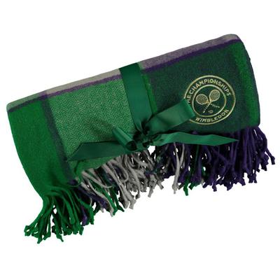 Christy Wimbledon Supersoft Throw - Purple/Green - main image