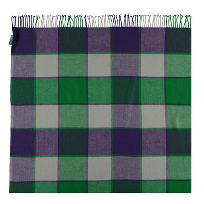 Christy Wimbledon Supersoft Throw - Purple/Green - main image