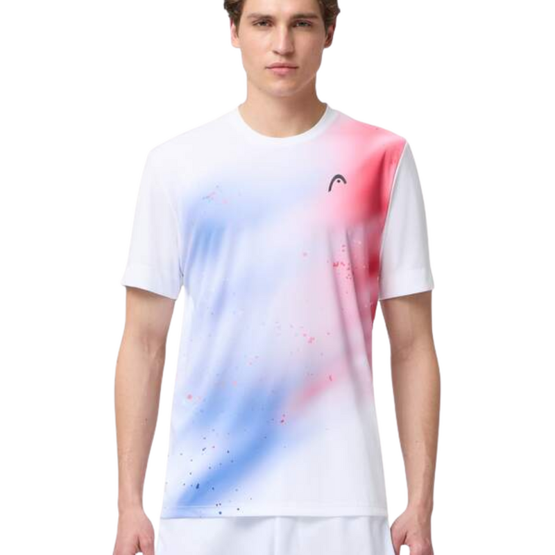 HEAD Mens Topspin T-Shirt - Royal/Print Vision - main image