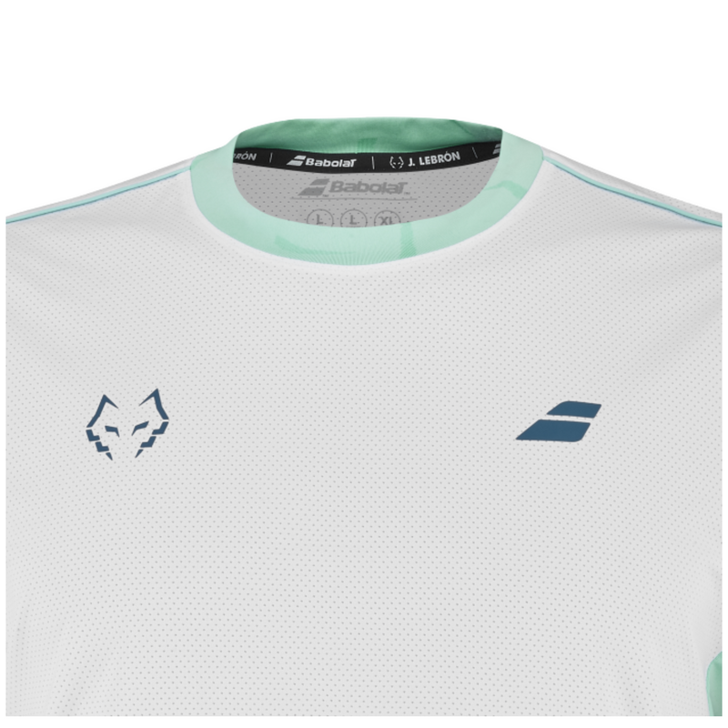Babolat Mens Juan Lebron Padel Crew Neck Tee - White - main image