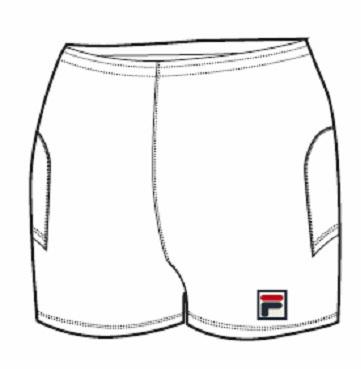 Fila Womens Danni Shorts - White - main image