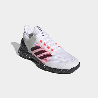 Adidas Mens Adizero Ubersonic 2 Tennis Shoes White Black Pink Tennisnuts