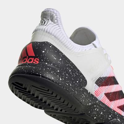 Adidas Mens Adizero Ubersonic 2 Tennis Shoes - White/Black/Pink - main image