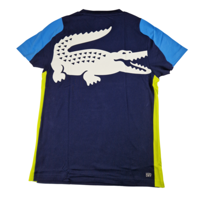 Lacoste Mens Crocodile Print T-Shirt - Blue - main image